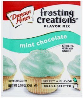 Duncan Hines Frosting Creations Mix, Mint Chocolate, 0.106 Ounce (Pack of 24) : Cake Mixes : Grocery & Gourmet Food