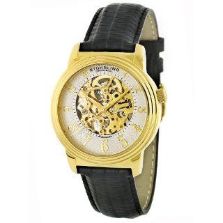 Stuhrling Original Men's 107.33352 Classic 'Delphi' Gold Tone Skeleton Watch at  Men's Watch store.