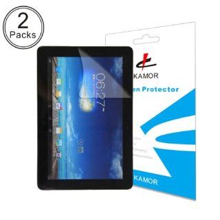 [2 PACK] Kamor Asus Memo Pad 10 ME102A Screen Protector Film   Crystal Clear edition   Highest Quality Japanese PET Material   [LIFETIME WARRANTY]: Cell Phones & Accessories