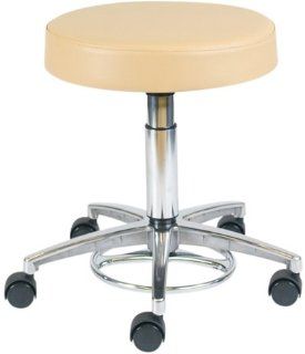 (Burgundy) Med104 Foot Activated Pneumatic Exam Stool : Task Chairs : Office Products