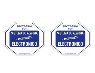 Security Decal #102S Spanish 2 Commercial Grade Burglar ALARM System Deterrence Warning Decals #102 Spanish Other Products