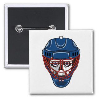 ice hockey goalie mask skull design pins