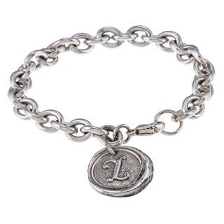 Waxing Poetic Sterling Silver Letter 'Z' Initial Charm Bracelet Waxing Poetic Sterling Silver Bracelets