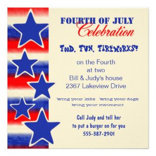 Fourth of July Party Invitation