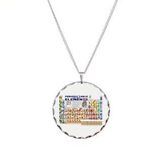 Necklace Circle Charm Periodic Table of Elements with Graphic Representations: Artsmith Inc: Jewelry
