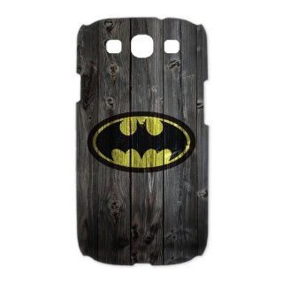 Vintage Batman Logo on Wood Grain Style Samsung Galaxy S3 I9300/I9308/I939 3d Hard Best Durable Case Cover: Cell Phones & Accessories