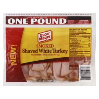 Oscar Mayer Smoked Shaved White Turkey 16 oz
