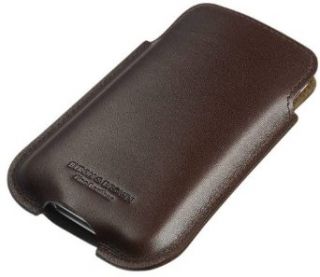 Dark Brown iPhone 3/4/4s Calfskin Leather Slip Case by Byron and Brown: Clothing