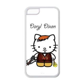 Daryl Dixon Hello Kitty Funny Norman Reedus iPhone 5c Hard Case Back Cover NewOne Protective Cases: Cell Phones & Accessories