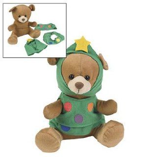 Plush Christmas Tree Bear   Stocking Stuffers & Toys & Plush Toys: Toys & Games