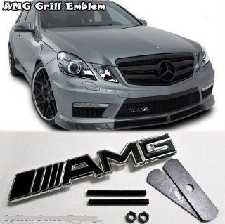 MERCEDES BENZ AMG 3D Metal Emblem Auto Front Grill Grille Automotive