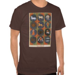 Vintage Astrology, Celestial Zodiac Chart, 1475 T shirts