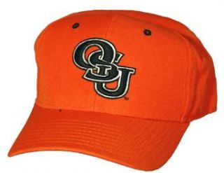 Oklahoma State Cowboys Black Letters Zephyr DH Fitted Cap   6 7/8: Clothing