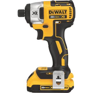 DEWALT 20V MAX XR Lithium-Ion Brushless Compact Impact Driver Kit — 20 Volt, 1/4in. Hex Chuck, Model# DCF886D2  Impact Wrenches