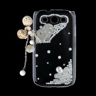 Crystal Bling Beads Hard Back Case Skin Cover for Samsung Galaxy S3 i9300: Cell Phones & Accessories