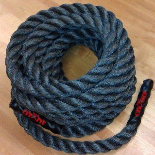CFF 50' Polypropylene Rope   1.5" thick   Perfect for Battling! Great for Crossfit, MMA, Plyometric, & personal Training : Core Muscle Trainers : Sports & Outdoors