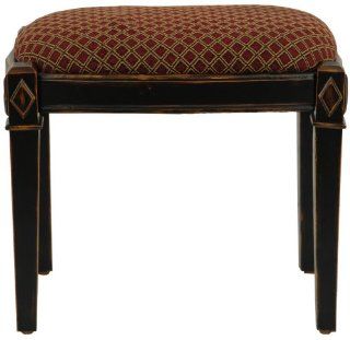 Shop Safavieh American Home Collection Wiltshire Distressed Dark Brown and Burgundy Ottoman at the  Furniture Store. Find the latest styles with the lowest prices from Safavieh