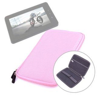 DURAGADGET Thin Lightweight Pink Hard Shell Cover Case For Sqigle Earl, Sumvision Cyclone   3G Tablet & New 7" Google Android 4.1 Wifi Dual Core Mid Tab Pc 8GB HD Screen, With Netted Interior Pocket & Dual Zips Computers & Accessories