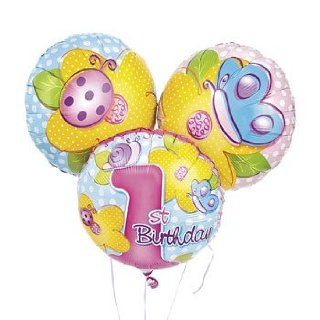 1st Birthday Girl Mylar Balloons   Balloons & Printed Balloons: Patio, Lawn & Garden