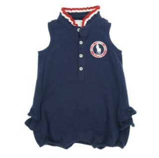 Ralph Lauren Baby Girl's 2012 Olympic Team USA Bodysuit Navy 3 Months Infant And Toddler Bodysuits Clothing
