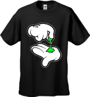 Mickey Hands Weed Men's T Shirt #B203: Clothing