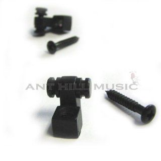Mighty Mite Roller String Trees Retainers For Electric Guitar   Black: Musical Instruments