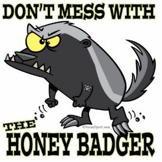 DONT MESS WITH THE HONEY BADGER PHOTO SCULPTURE