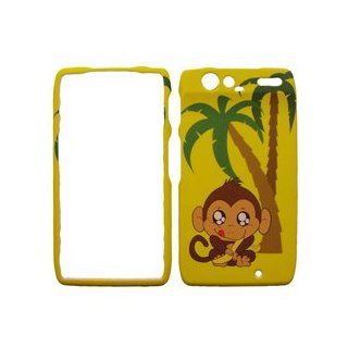 MOTOROLA DROID RAZR BANANA MONKEY HARD PROTECTOR SNAP ON COVER CASE Cell Phones & Accessories