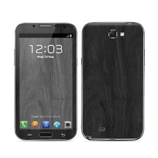 Black Woodgrain Design Protective Decal Skin Sticker (High Gloss Coating) for Samsung Galaxy Note II GT N7100 Cell Phone Cell Phones & Accessories
