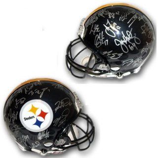 Pittsburgh Steelers Team Signed Helmet 2005 Super Bowl : Sports Related Collectible Helmets : Sports & Outdoors
