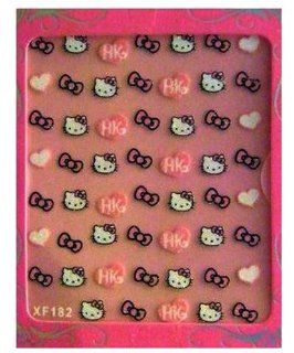 Hello Kitty Nail Art Stickers Hearts and Bows(2pk) Health & Personal Care