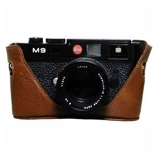 Black Label Bag Half case for Leica M9    Dark Brown : Camera Cases : Camera & Photo