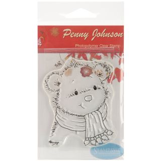 Stampavie Penny Johnson Clear Stamp little Winter Bear 3 1/2