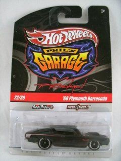 Hot Wheels Phil's Garage '68 Plymouth Barracuda Black with Real Riders #22/39: Everything Else
