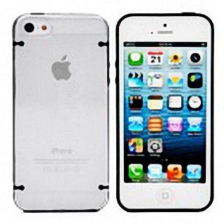 Wholesale Hot! Glow in the Dark Protective Back Case for iPhone 5   Black + Transparent by PSK limited: Cell Phones & Accessories