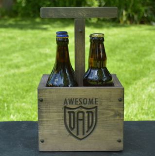 engraved detonator style beer crate for dad by winning works
