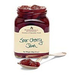 Stonewall Kitchens Sour Cherry Jam 13 Ounce Jars (Pack of 6)  Jams And Preserves  Grocery & Gourmet Food