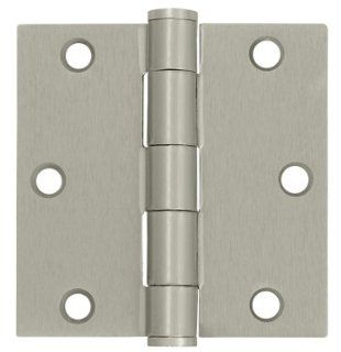 3.5 in. x 3.5 in. Heavy Duty Square Steel Hinge   Pair (Set of 10) (Antique Nickel)   Door Hinges