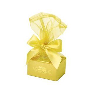 Ghirardelli Chocolate Organza Favor Box, Yellow Nine Squares : Gourmet Chocolate Gifts : Grocery & Gourmet Food