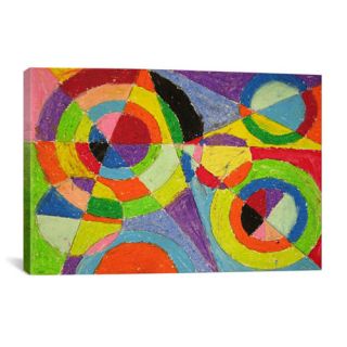 iCanvasArt Color Explosion by Robert Delaunay Painting Print on