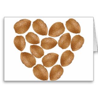 Heart Shaped Almonds Greeting Card