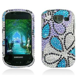 Eagle Cell PDSAMU380F370 RingBling Brilliant Diamond Case for Samsung Brightside U380   Retail Packaging   Black/Siver Zebra: Cell Phones & Accessories