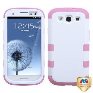 MYBAT SAMSIIIHPCTUFFSO016NP Premium TUFF Case for Samsung Galaxy S3   1 Pack   Retail Packaging   Ivory White/Light Pink: Cell Phones & Accessories