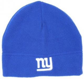 New York Giants Cuffless Knit Beanie Wide Cap   Blue: Clothing
