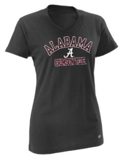 NCAA Alabama Crimson Tide Women's Dri Power 360 V Neck Tee (Black, Large) : Sports Fan Pet T Shirts : Clothing