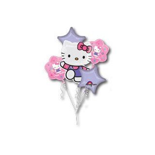HELLO Kitty CAT Pink (5) Piece Birthday PARTY Mylar Helium BALLOONS Set KIT: Health & Personal Care