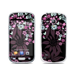 Dark Flowers Design Protective Decal Skin Sticker (High Gloss Coating) for Samsung Galaxy S III (Galaxy S3) Mini GT i8190 Cell Phone: Cell Phones & Accessories