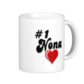 #1 Nona   Celebrate Grandparent's Day Coffee Mugs