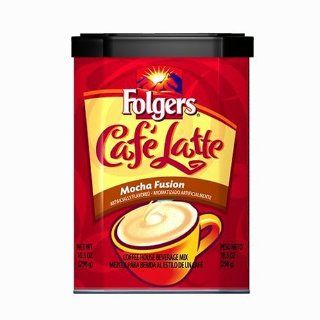 Folgers Cafe Latte Mocha Fusion Beverage Mix, 10.5 Ounce Units (Pack of 6) : Instant Coffee : Grocery & Gourmet Food