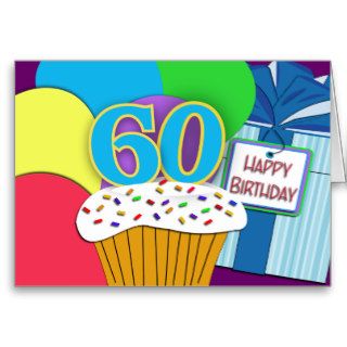 Happy 60th Birthday Wishes Card